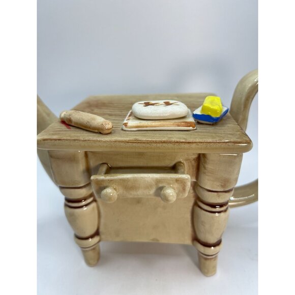 Rare Sunshine Ceramics LTD 1987 Baking Day Teapot England - Picture 2 of 15